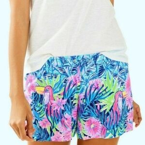 🌴LILLY  PULITZER ‘KATIA’ WOMEN’S SHORTS~SIZE SMALL (BENNET BLUE, LET’S MANGO)